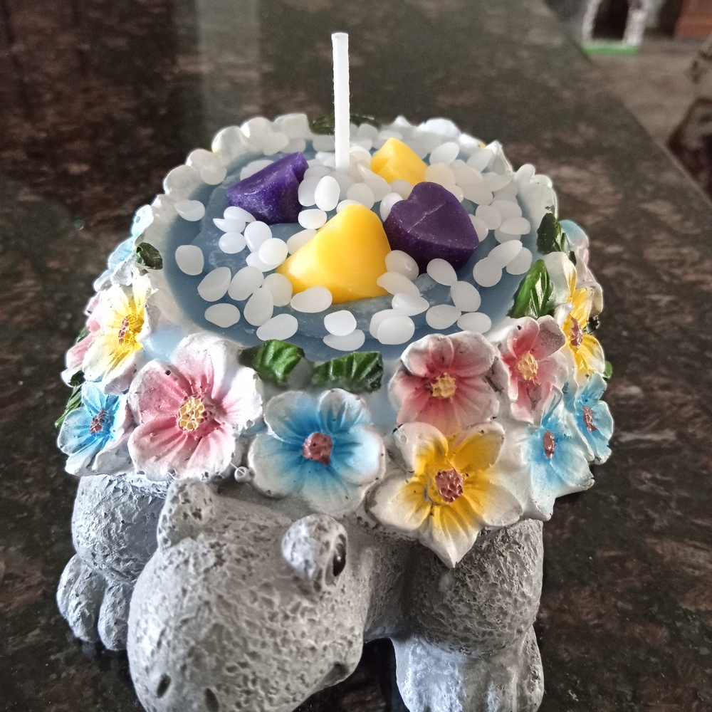 Turtle Soy Wax Vanilla Candle - Picture 3 of 4